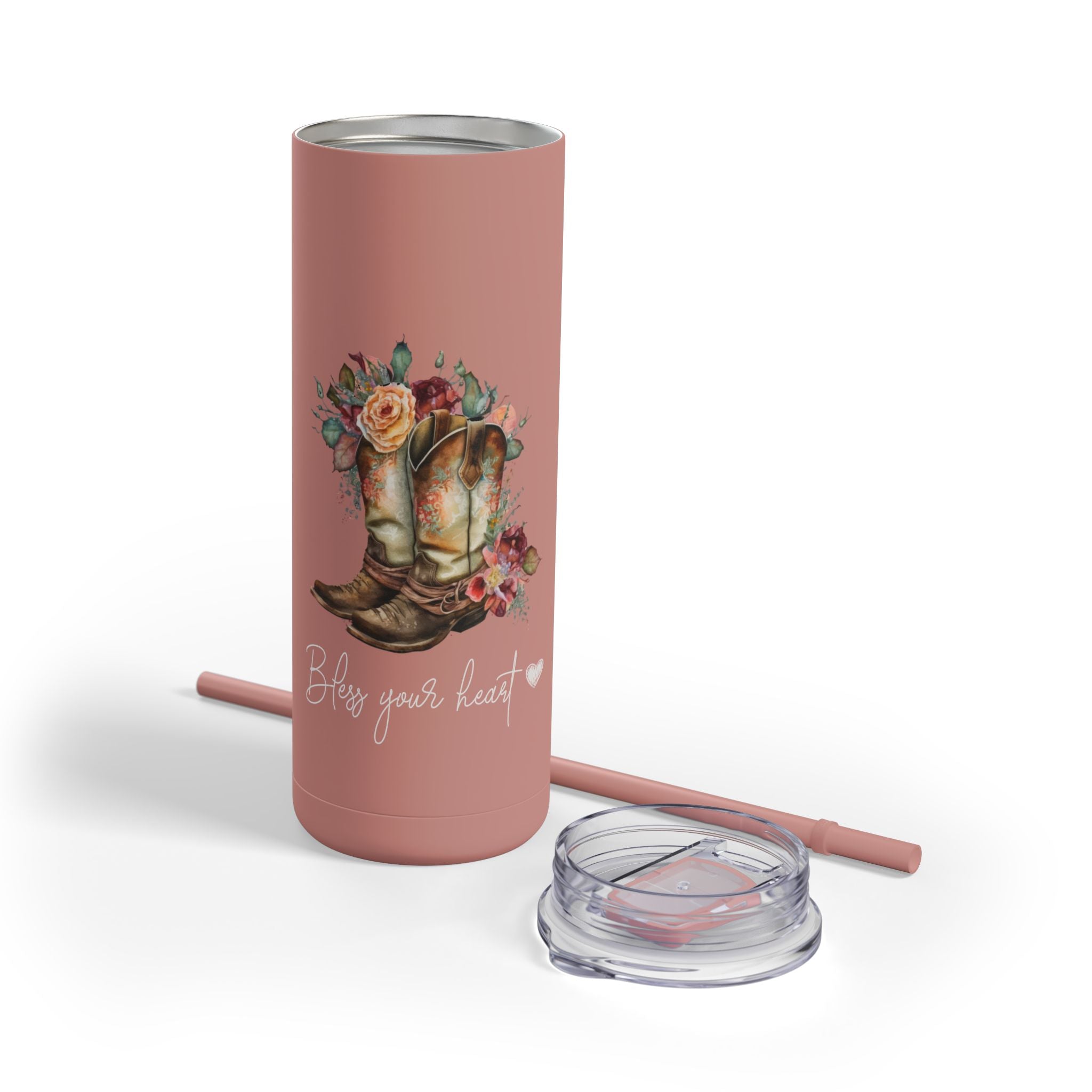 Bless Your Heart Skinny Matte Tumbler, 20oz