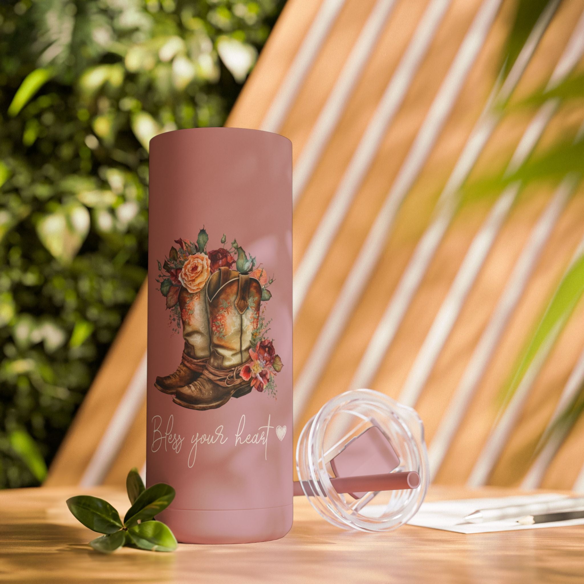 Bless Your Heart Skinny Matte Tumbler, 20oz